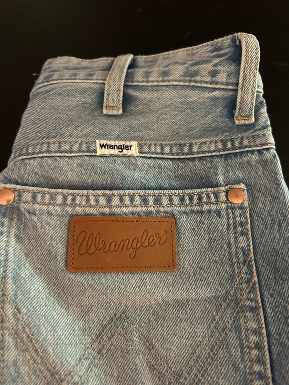 Wrangler Light Blue Straight Leg Jeans - Picture 2 of 5